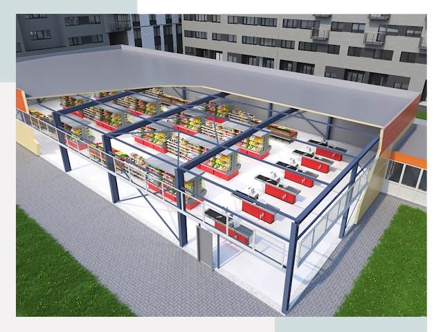 Строительство магазинов в Ростов от 616 руб. за м²