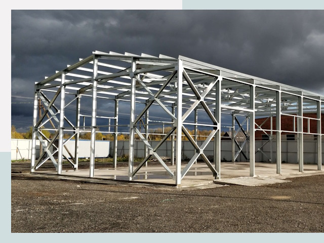 Двускатные ангары в Ростов от 616 руб. за квадрат