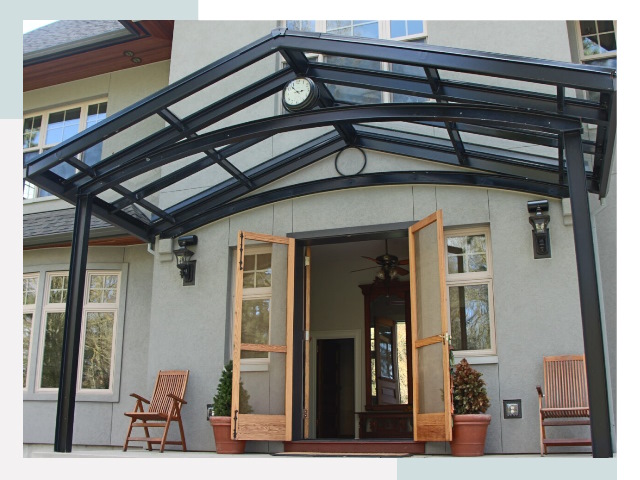 Козырьки металлические в Ростове